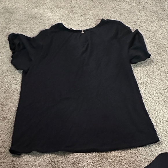 LOFT Elegant Black Blouse - Picture 7 of 8